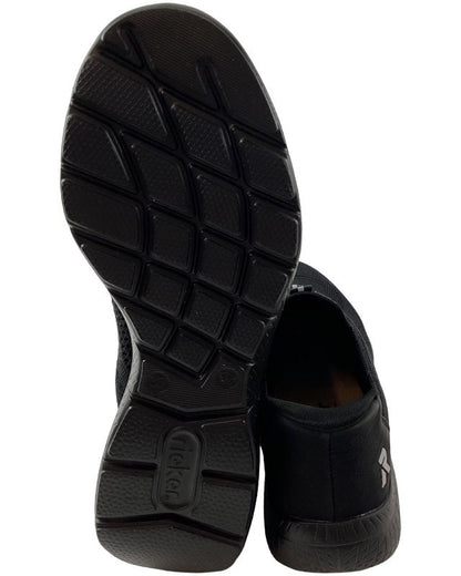 Rieker Damen Sneaker Low Slipper M5066-00 Schwarz Ready2GO