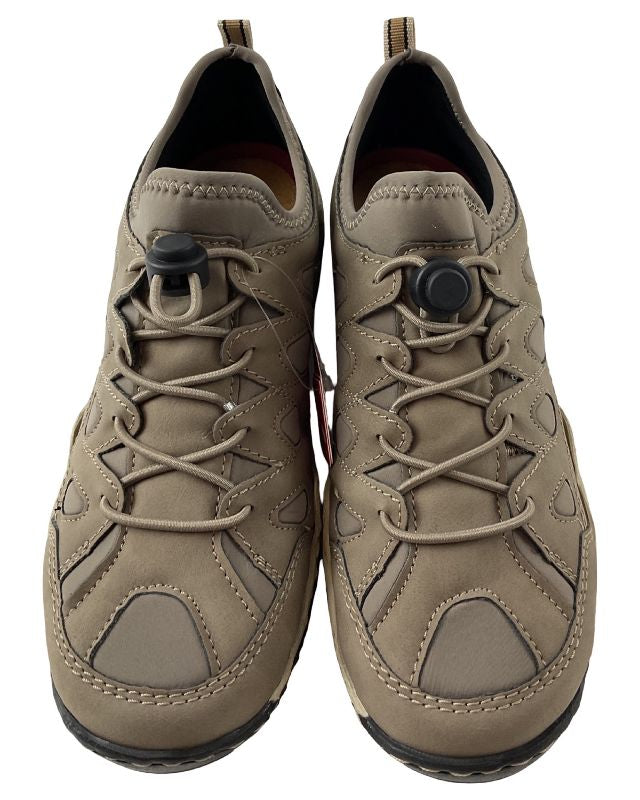 Rieker Damen Slipper L0551-64Beige  mit  Gummizug,  Kunstleder