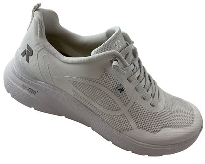 Rieker Damen Sneaker  M8551-80 Weiß Gummizug Schnürun
