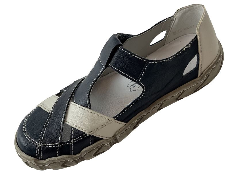 Rieker Damen SlippeL0378-14   Leder/Synthetik ,Blau