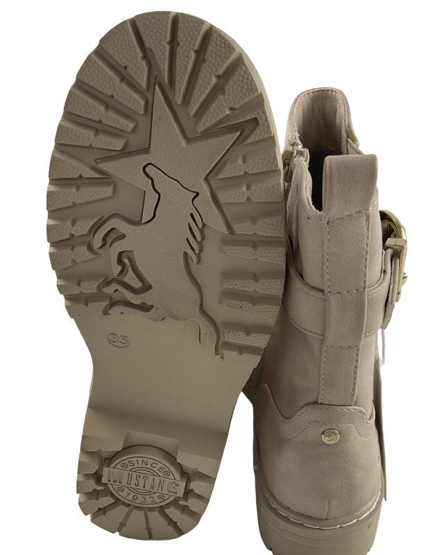 MUSTANG Mädchen Stiefelette 5059-501-4 Beige