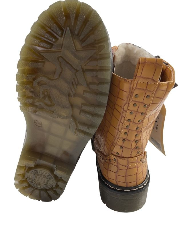 MUSTANG Mädchen Stiefelette  5059-601-6 Gelb
