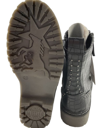 MUSTANG Mädchen Stiefelette  5059-601-9 Schwarz