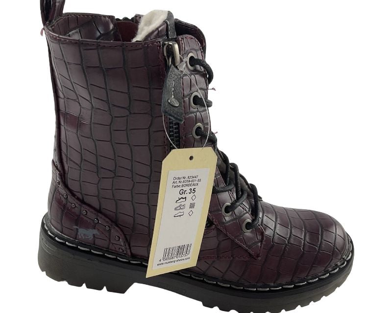 MUSTANG Mädchen Stiefelette  5059-601-55 Bordeaux