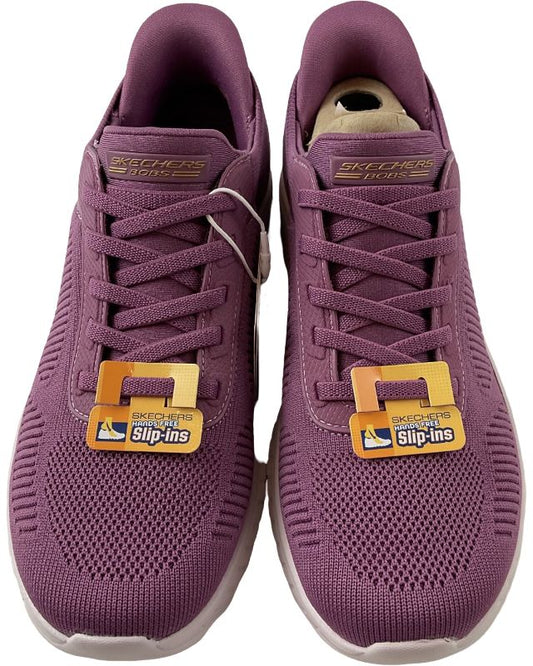 Damen Skechers Slip-ins: BOBS Sport Squad Chaos 117497/DKRS Dunkelrosa