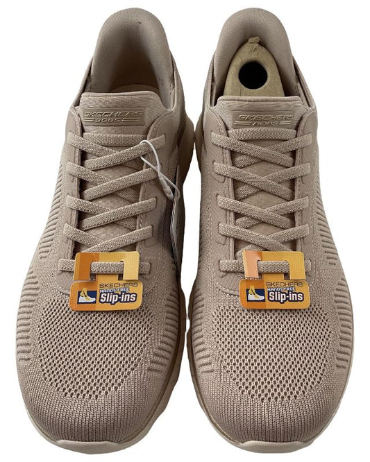 Damen Skechers Slip-ins: BOBS Sport Squad Chaos 117497/NTGD Natur/Gold