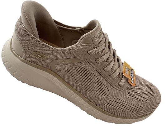 Damen Skechers Slip-ins: BOBS Sport Squad Chaos 117497/NTGD Natur/Gold