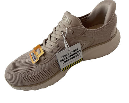 Damen Skechers Slip-ins: BOBS Sport Squad Chaos 117497/NTGD Natur/Gold
