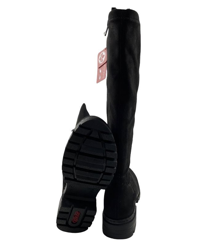 Rieker Damen Hochschaftstiefel 76890-00 Schwarz