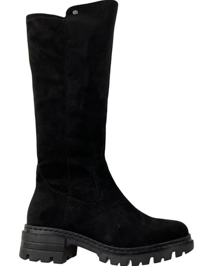 Rieker Damen Hochschaftstiefel 76890-00 Schwarz