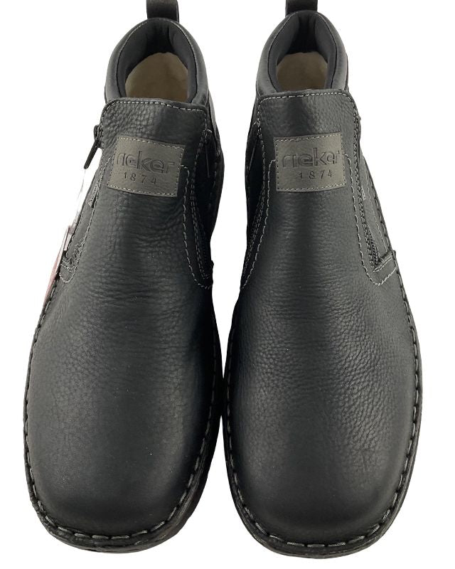 Rieker Herren Schnürstiefel 05357 Schwarz / Grau Rieker-Tex