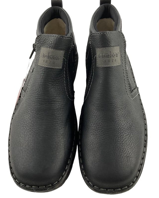 Rieker Herren Schnürstiefel 05357 Schwarz / Grau Rieker-Tex