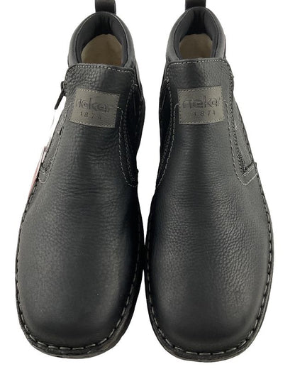 Rieker Herren Schnürstiefel 05357 Schwarz / Grau Rieker-Tex