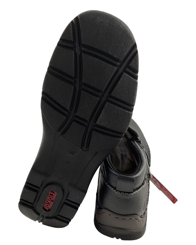Rieker Herren Schnürstiefel 05357 Schwarz / Grau Rieker-Tex
