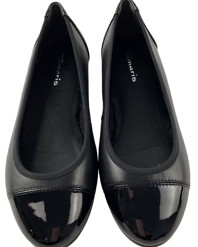 Tamaris Damen Ballerinas 1-22124-42 001 Schwarz