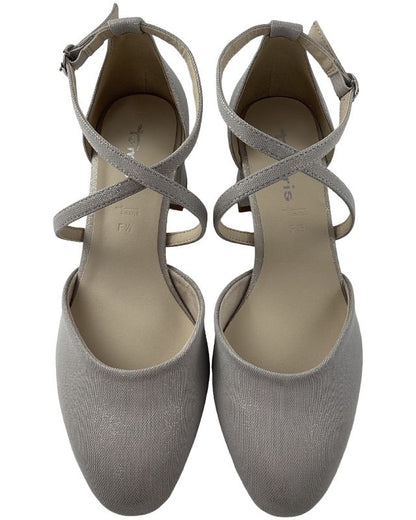 Tamaris Damen Pumps 1-22438-46 970 Platinum GLAM