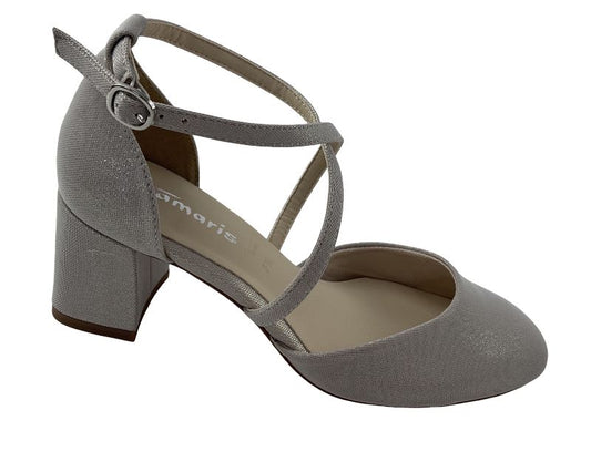Tamaris Damen Pumps 1-22438-46 970 Platinum GLAM