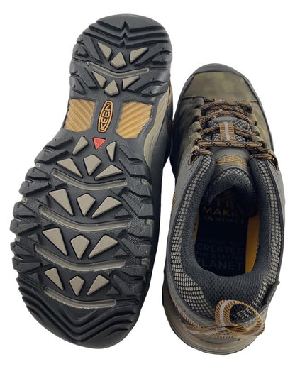 Keen Herren Sneaker Ridge Flex Mid WP 1017784 Black Olive/Golden Brown
