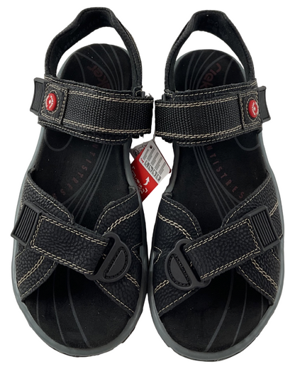 Rieker Damen Trekkingsandalen 68851-02 Schwarz  Kunstleder