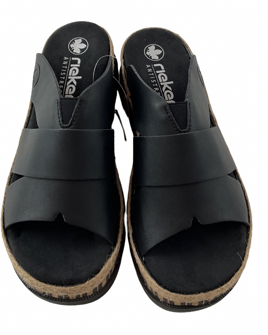 Rieker Comfort & Style  Damen  Pantoletten V7989-00 Schwarz Gr.