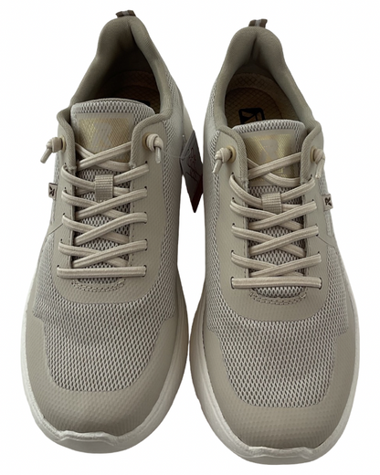Rieker Damen Sneaker  M8551-60 Beige  Gummizug Schnürung