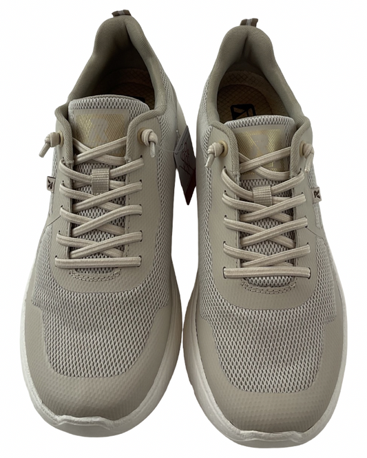Rieker Damen Sneaker  M8551-60 Beige  Gummizug Schnürung