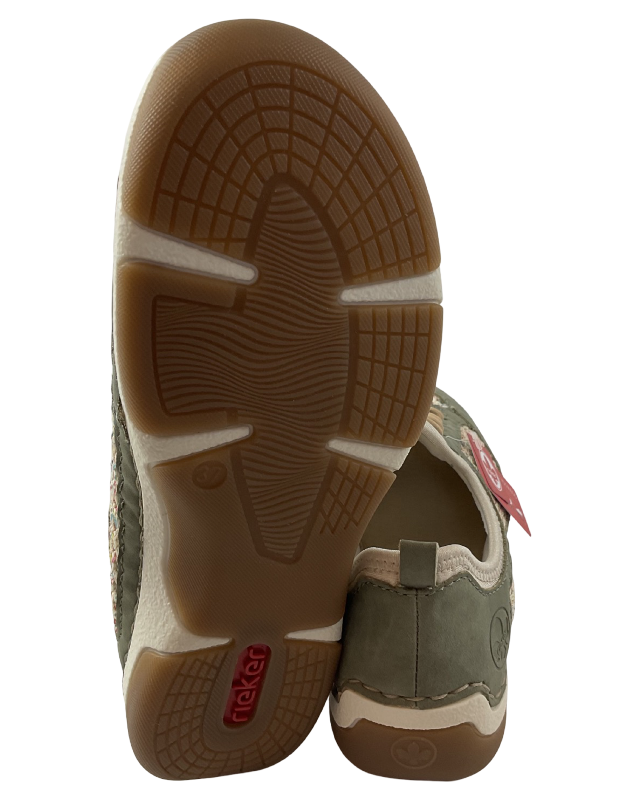 Rieker Damen Sneaker  55960-52 Grün Synthetik