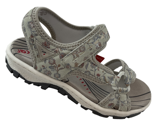 Rieker Damen Trekkingsandalen 68879-96 Bunt Kunstleder