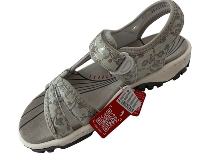 Rieker Damen Trekkingsandalen 68879-96 Bunt Kunstleder