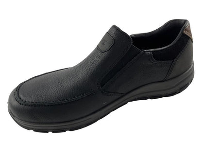 Rieker Herren Slipper Halbschuh  extra weit 03651-00 Schwarz