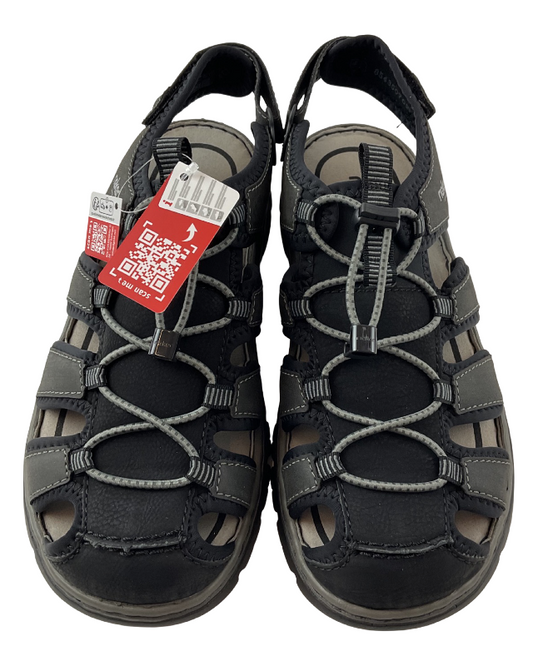 Rieker Herren Trekkingsandalen 26770-00 Schwarz