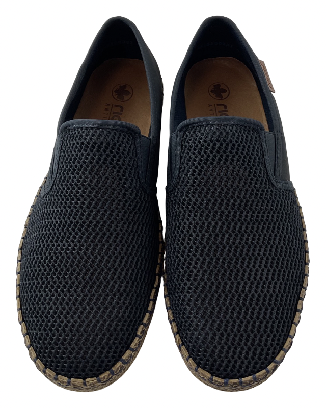 Rieker  Herren Slipper B5265-14  Textil  Blau