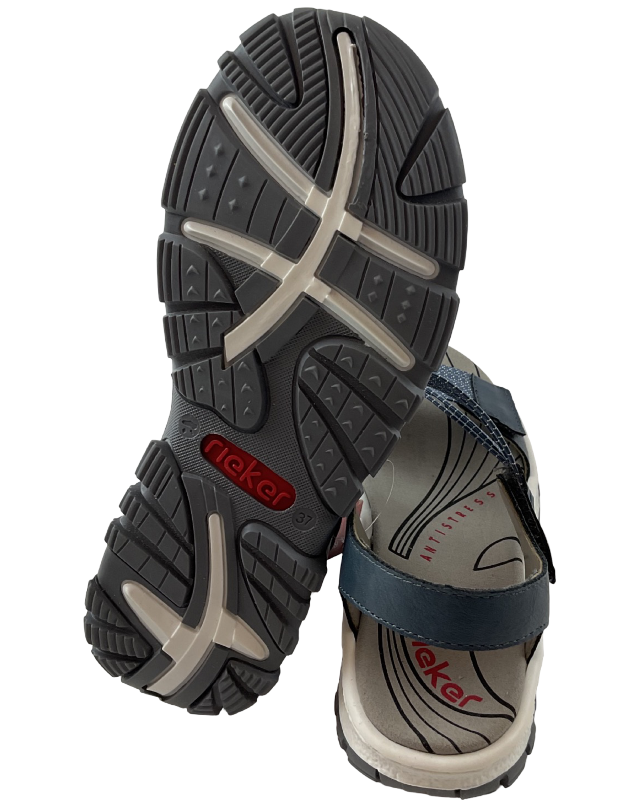 Rieker Damen Trekkingsandalen 68871-14 Blau