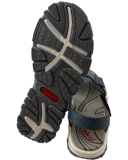 Rieker Damen Trekkingsandalen 68871-14 Blau