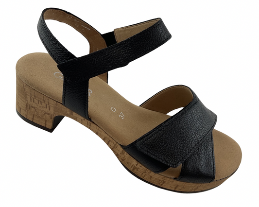 Gabor Damen Plateau Sandale 82.072.57 Schwarz   Weite G (mittel)