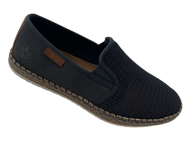 Rieker  Herren Slipper B5265-14  Textil  Blau