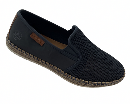 Rieker  Herren Slipper B5265-14  Textil  Blau