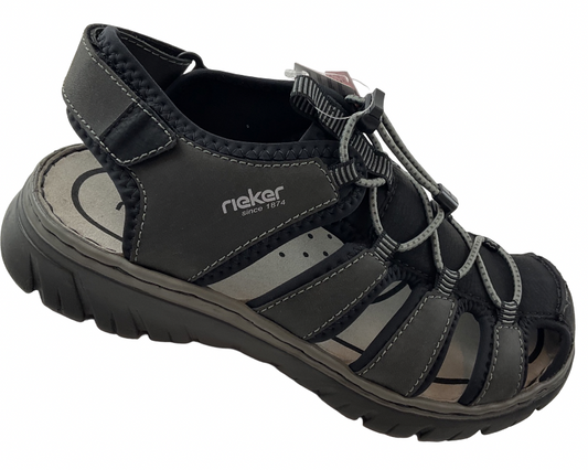 Rieker Herren Trekkingsandalen 26770-00 Schwarz