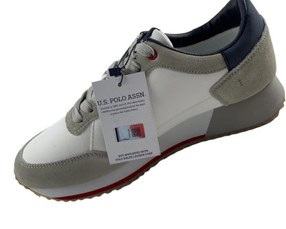 U.S. Polo Assn. Herren SneakerCLEEF006A-WHI-LG0 Weiß/Grau