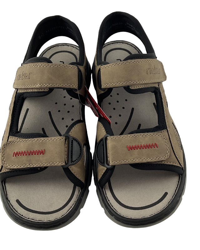 Rieker Herren Trekkingsandalen 26761-65  Beige  Synthetik