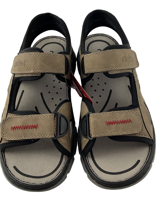 Rieker Herren Trekkingsandalen 26761-65  Beige  Synthetik