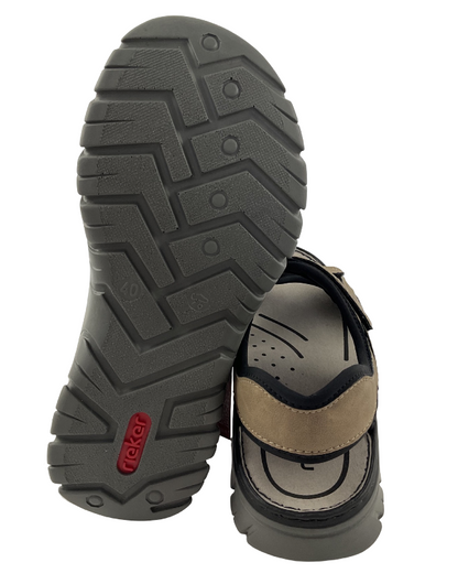 Rieker Herren Trekkingsandalen 26761-65  Beige  Synthetik