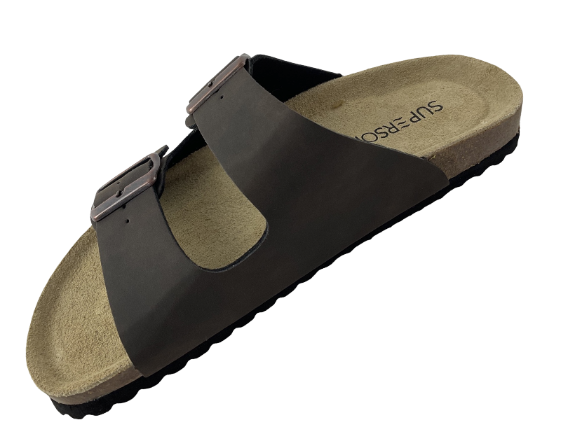 SUPERSOFT Herren Hausschuhe  Pantoffeln174 146 DK.BROWN