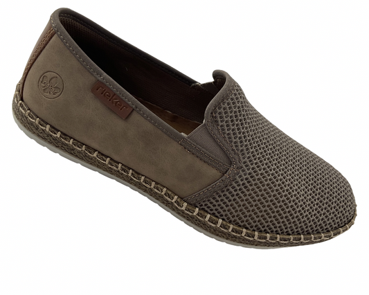 Rieker  Herren Slipper B5265-65 Textil Beige