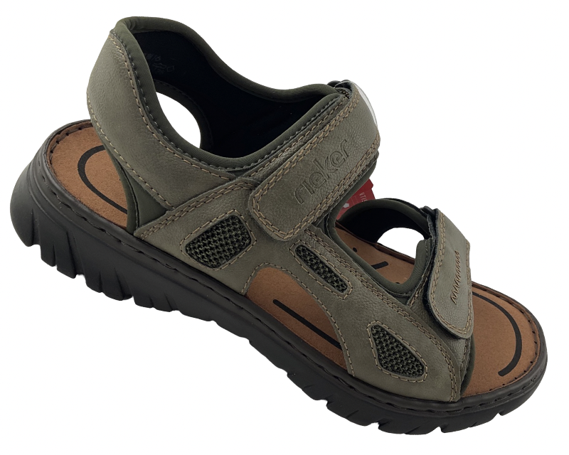 Rieker Herren Trekkingsandalen26761-54 Grün Synthetik