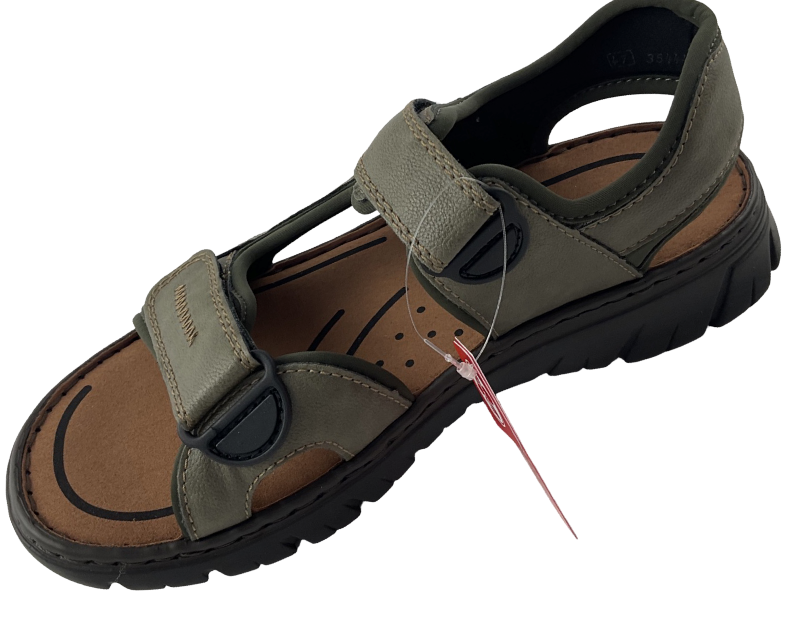 Rieker Herren Trekkingsandalen26761-54 Grün Synthetik