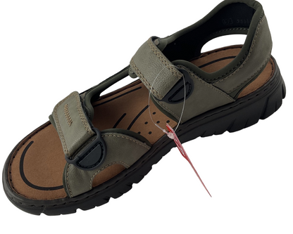 Rieker Herren Trekkingsandalen26761-54 Grün Synthetik