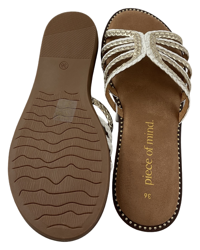Piece of Mind  Damen  Pantoletten 271 593 WHITE MULTI