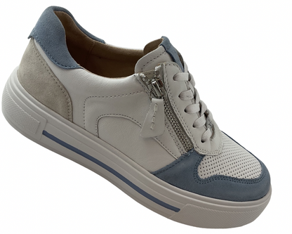Caprice Damen Sneaker 9-23729-46 890 Jeans /Weiß