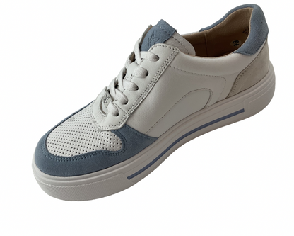 Caprice Damen Sneaker 9-23729-46 890 Jeans /Weiß